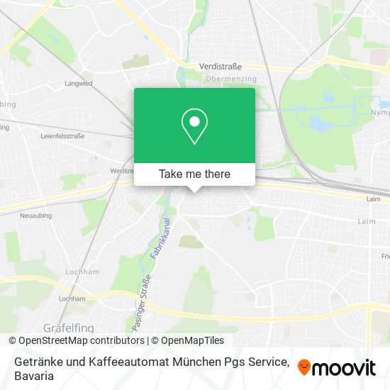 Getränke und Kaffeeautomat München Pgs Service map