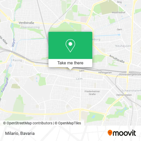 Карта Milan'o