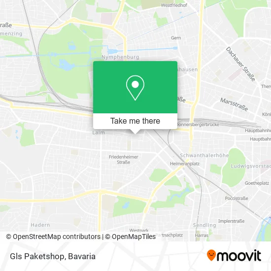 Карта Gls Paketshop