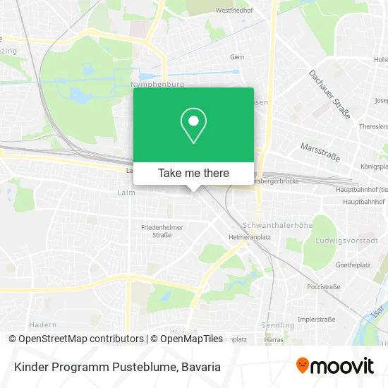 Карта Kinder Programm Pusteblume