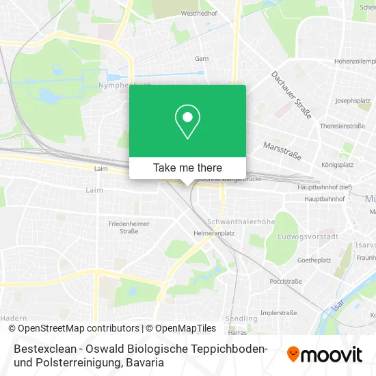 Карта Bestexclean - Oswald Biologische Teppichboden- und Polsterreinigung