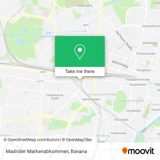 Карта Madrider Markenabkommen