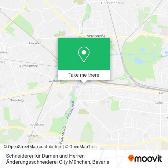 Schneiderei für Damen und Herren Änderungsschneiderei City München map