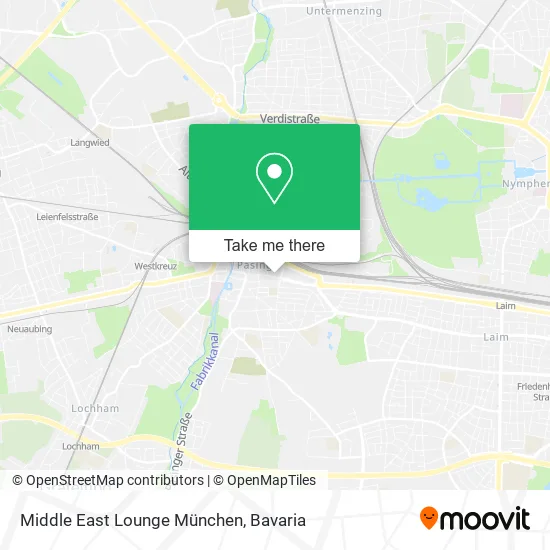 Карта Middle East Lounge München