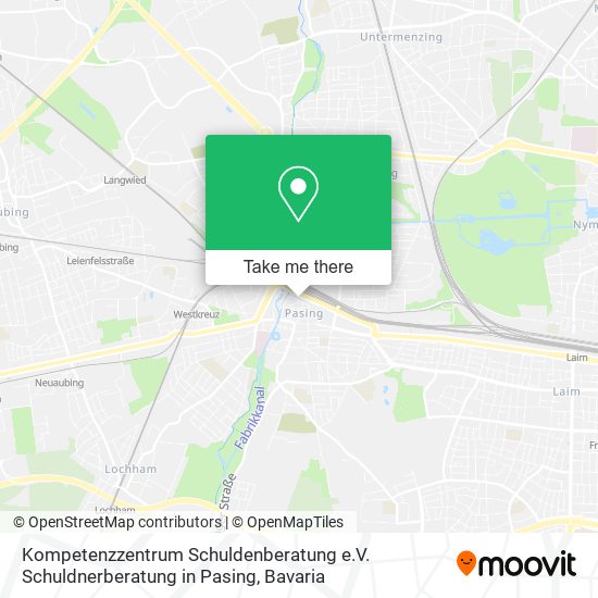 Kompetenzzentrum Schuldenberatung e.V. Schuldnerberatung in Pasing map