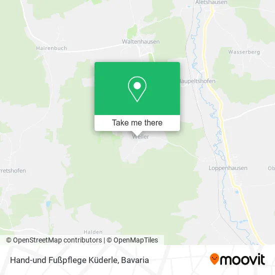 Карта Hand-und Fußpflege Küderle