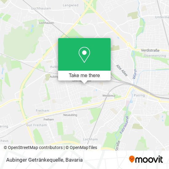 Aubinger Getränkequelle map
