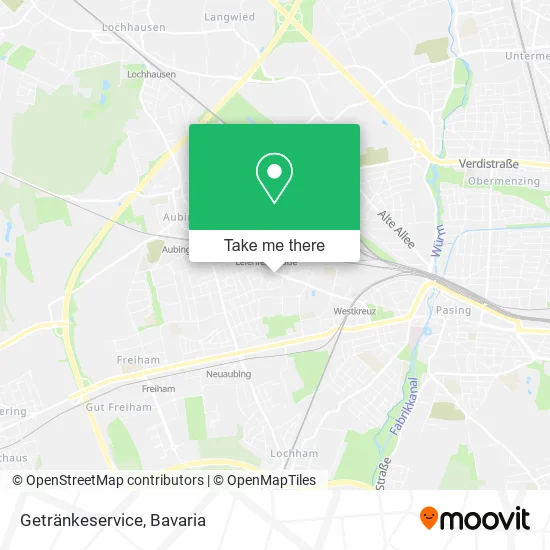 Карта Getränkeservice