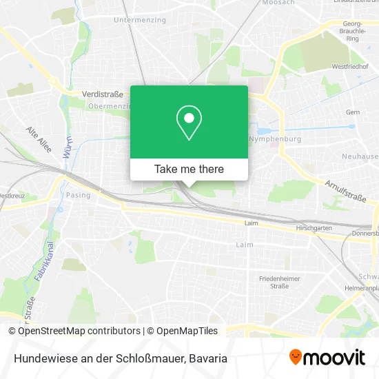Карта Hundewiese an der Schloßmauer