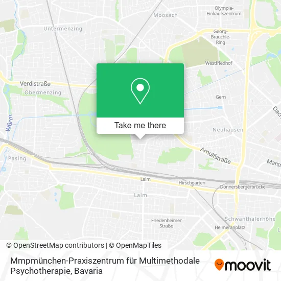 Карта Mmpmünchen-Praxiszentrum für Multimethodale Psychotherapie