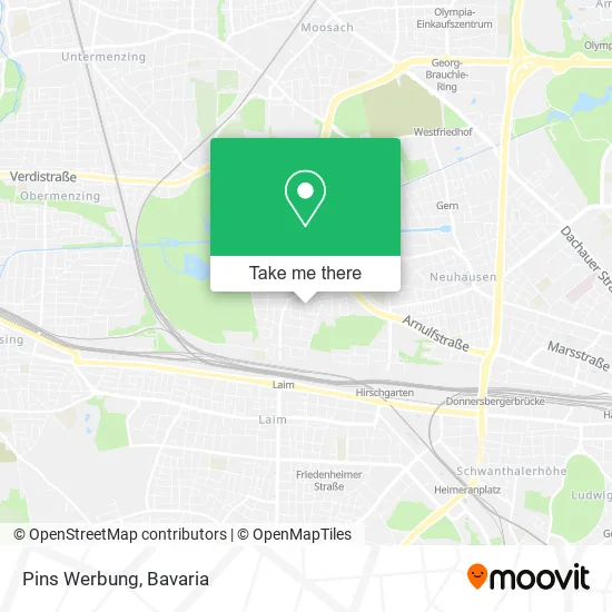 Карта Pins Werbung