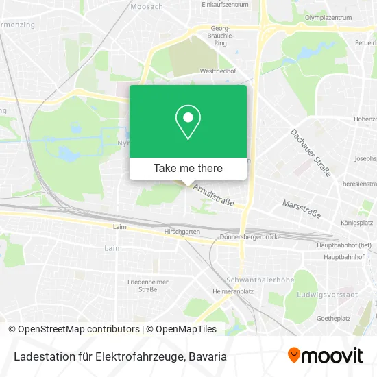 Карта Ladestation für Elektrofahrzeuge