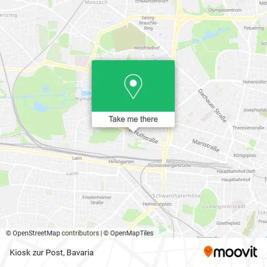 Карта Kiosk zur Post