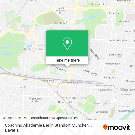 Карта Coaching Akademie Berlin Standort München I