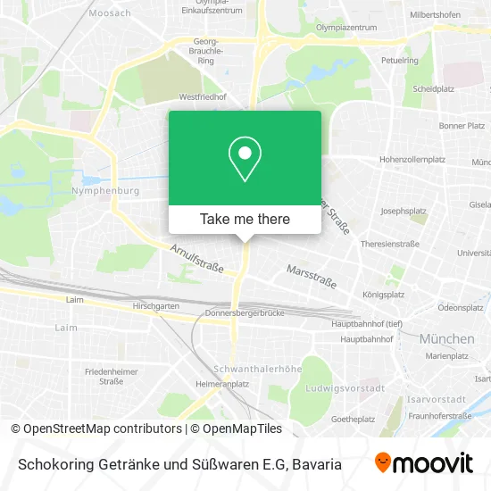 Карта Schokoring Getränke und Süßwaren E.G