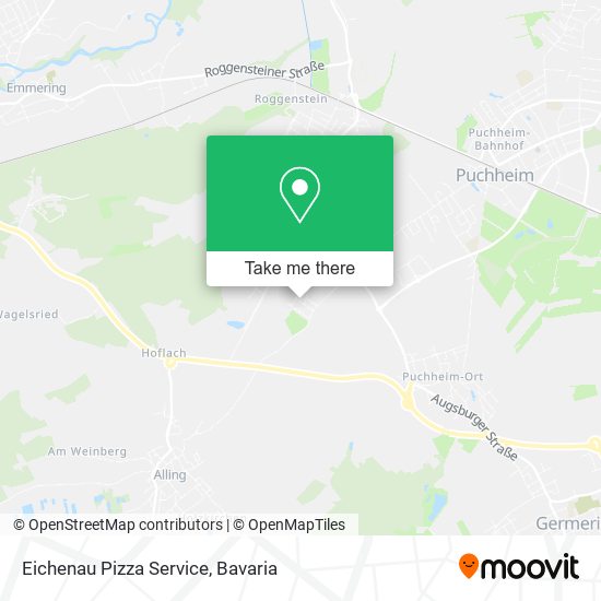 Eichenau Pizza Service map