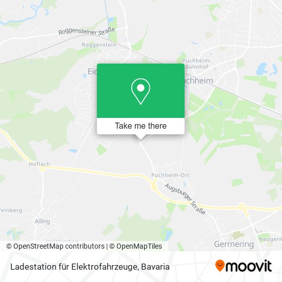 Ladestation für Elektrofahrzeuge map
