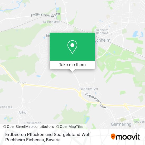 Erdbeeren Pflücken und Spargelstand Wolf Puchheim Eichenau map