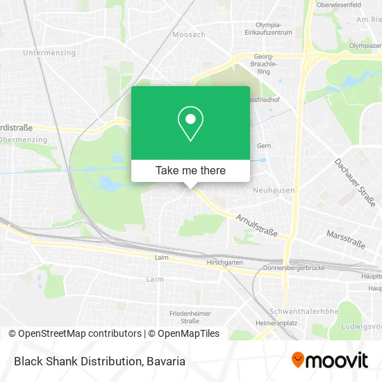 Карта Black Shank Distribution