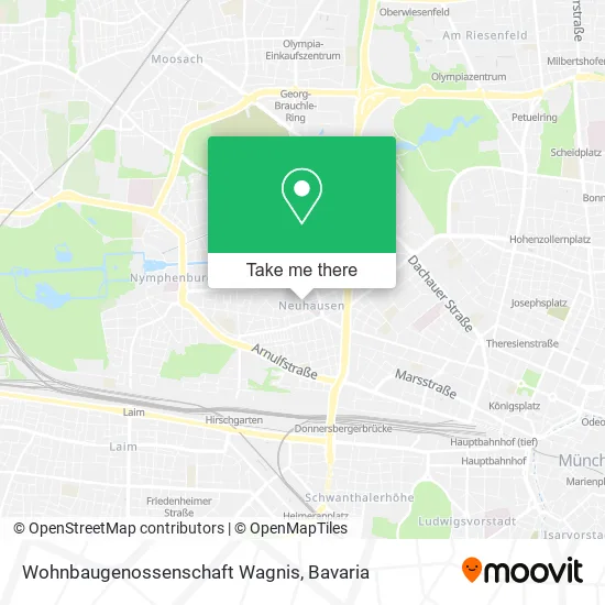 Карта Wohnbaugenossenschaft Wagnis