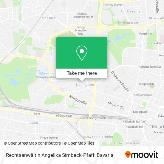 Карта Rechtsanwältin Angelika Simbeck-Pfaff