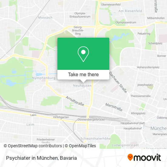 Карта Psychiater in München