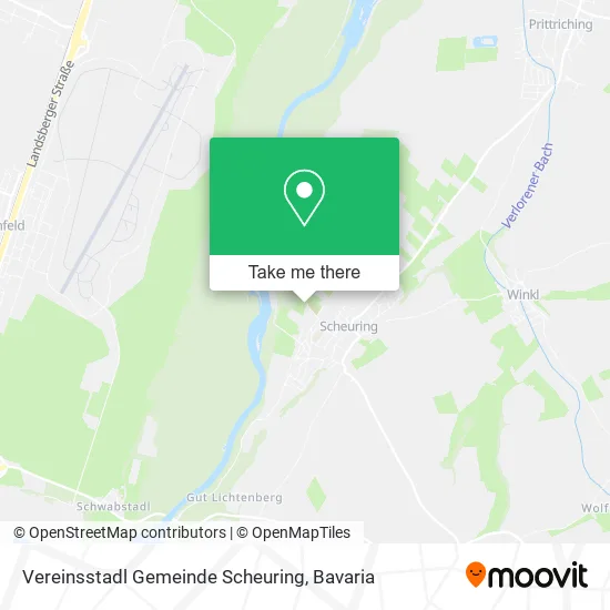 Карта Vereinsstadl Gemeinde Scheuring