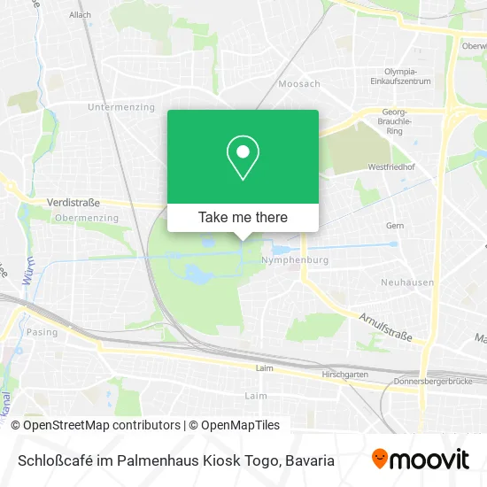 Карта Schloßcafé im Palmenhaus Kiosk Togo