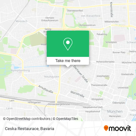 Карта Ceska Restaurace