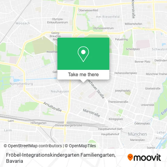 Карта Fröbel-Integrationskindergarten Familiengarten