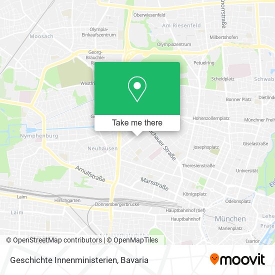 Geschichte Innenministerien map