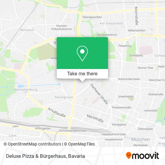 Deluxe Pizza & Bürgerhaus map