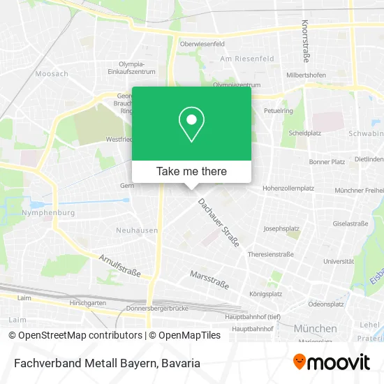 Карта Fachverband Metall Bayern