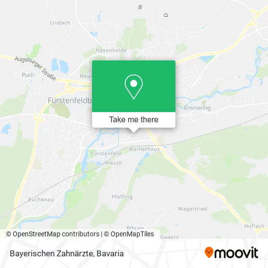 Карта Bayerischen Zahnärzte