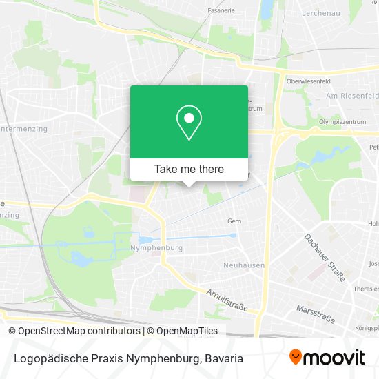 Logopädische Praxis Nymphenburg map