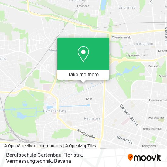Berufsschule Gartenbau, Floristik, Vermessungtechnik map