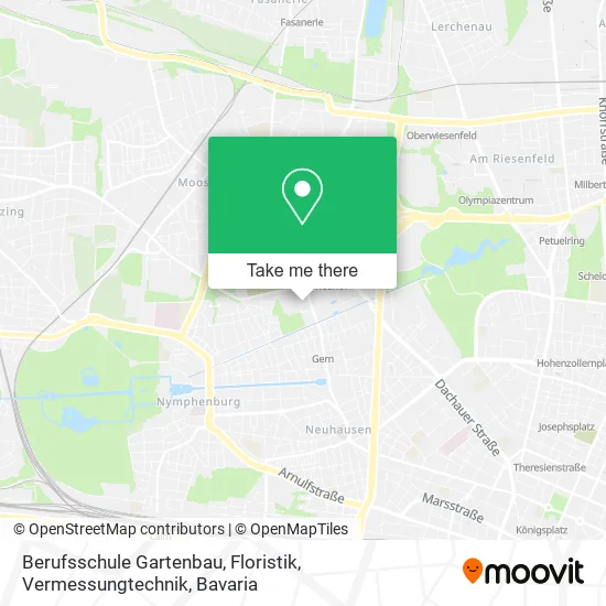 Карта Berufsschule Gartenbau, Floristik, Vermessungtechnik