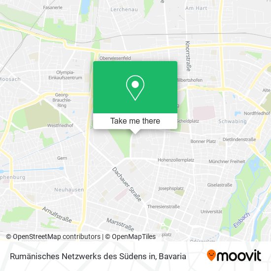 Rumänisches Netzwerks des Südens in map