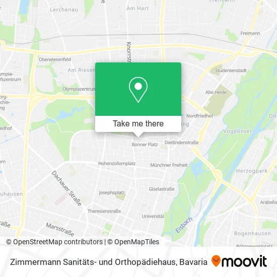 Zimmermann Sanitäts- und Orthopädiehaus map