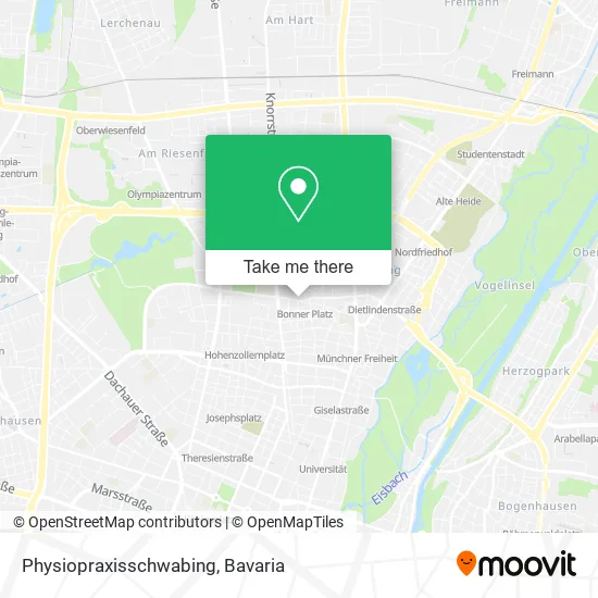Карта Physiopraxisschwabing