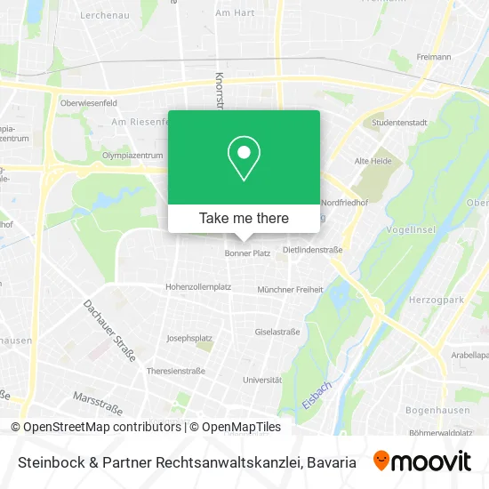Карта Steinbock & Partner Rechtsanwaltskanzlei