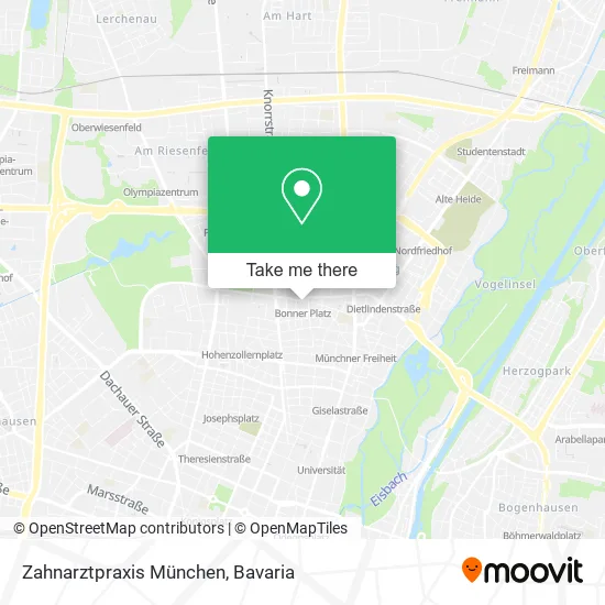 Карта Zahnarztpraxis München