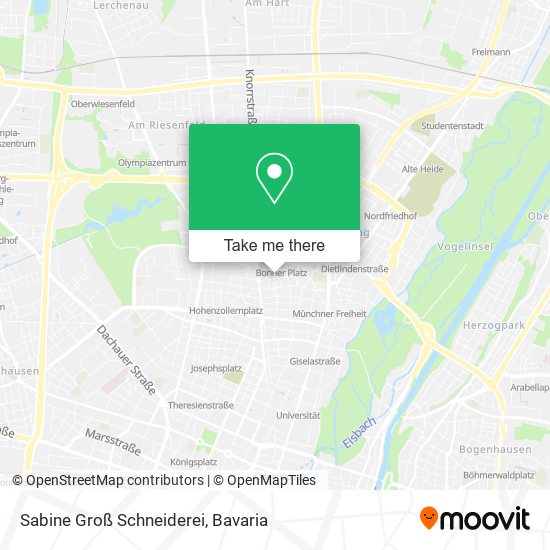 Sabine Groß Schneiderei map