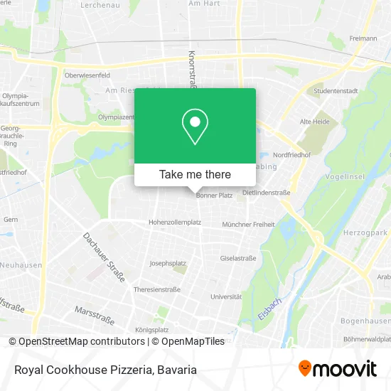Royal Cookhouse Pizzeria map