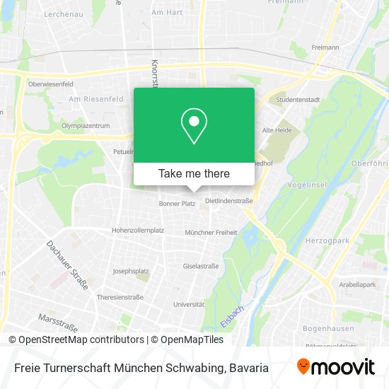 Freie Turnerschaft München Schwabing map