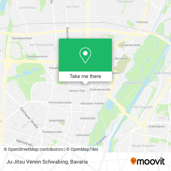 Карта Ju-Jitsu Verein Schwabing