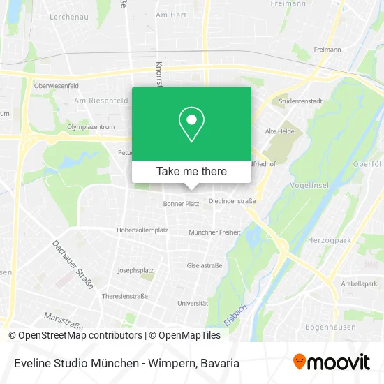Карта Eveline Studio München - Wimpern