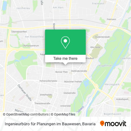 Ingenieurbüro für Planungen im Bauwesen map