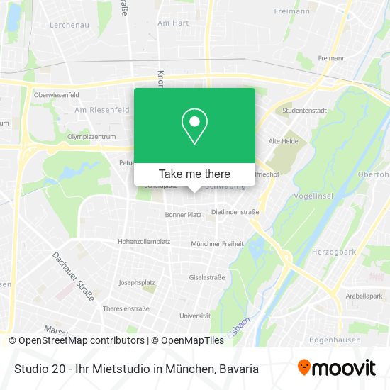 Studio 20 - Ihr Mietstudio in München map