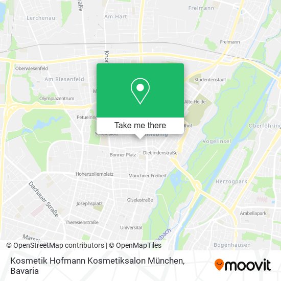 Kosmetik Hofmann Kosmetiksalon München map